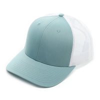 Richardson 112, No minimum,Curved Trucker Hat, mesh, Snap back, mesh, Custom Branded, Custom design hat, Richardson sports, Smoke Blue, Light blue, Light Blue and White, White, baby blue and white
