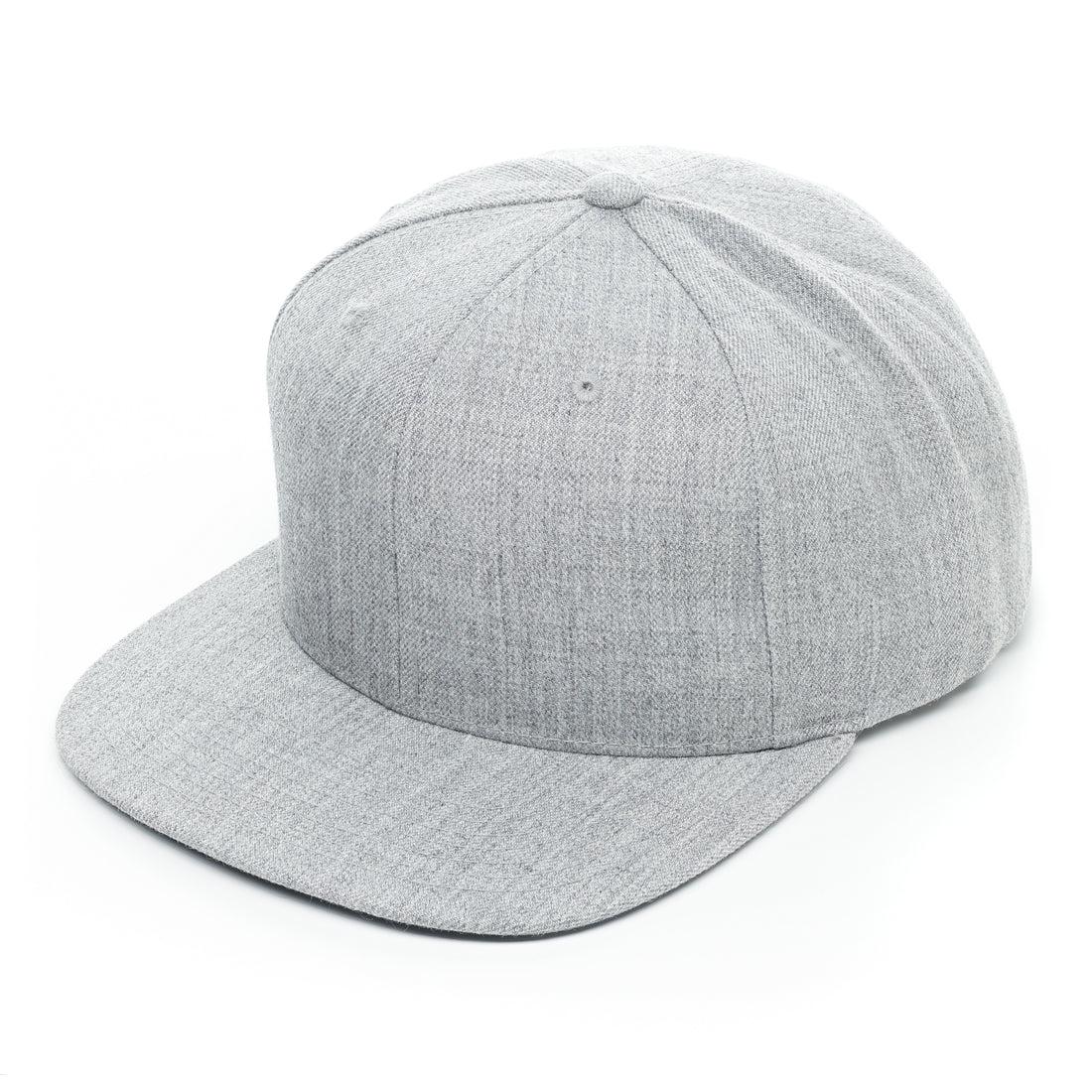Richardson 510, Classic Flat Bill Trucker Hat, Snap back,Heather Gray, Custom Branded, Custom design hat, heather gray, heather grey, Gray flat bill trucker, wool trucker 