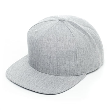 Richardson 510, Classic Flat Bill Trucker Hat, Snap back,Heather Gray, Custom Branded, Custom design hat, heather gray, heather grey, Gray flat bill trucker, wool trucker 