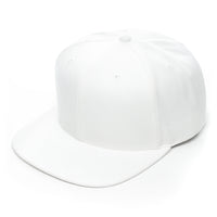 Richardson 510, Classic Flat Bill Trucker Hat, Snap back,Heather Gray, Custom Branded, Custom design hat, white, all white